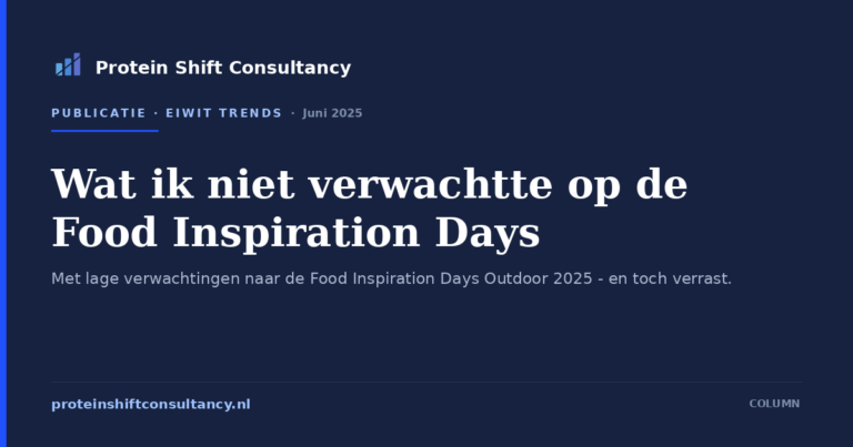 Wat ik n&iacute;&eacute;t verwachtte op de Food Inspiration Days