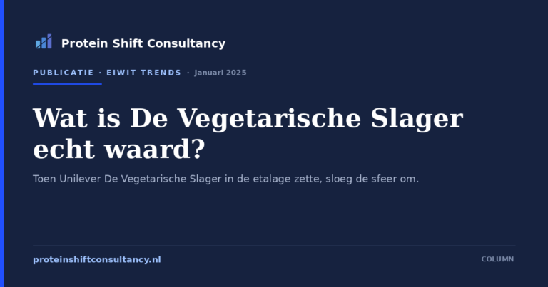 Wat is De Vegetarische Slager echt waard?