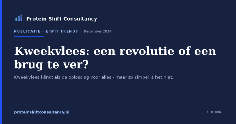 Kweekvlees: een revolutie of een brug te ver?