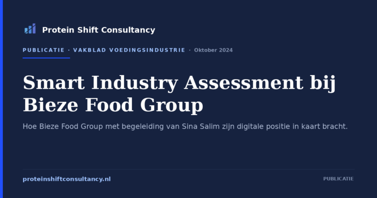 Smart Industry Assessment bij Bieze Food Group