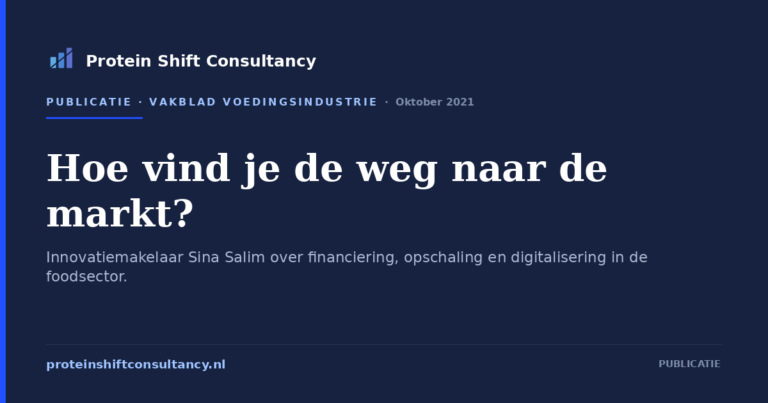 Hoe vind je de weg naar de markt?